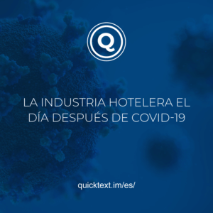 La industria hotelera el día después de COVID-19