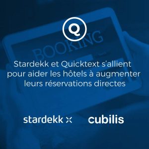 Stardekk et Quinta s’allient  pour aider les hôtels à augmenter leurs réservations directes
