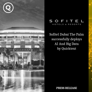 Sofitel Dubai The Palm, by Accor, setzt erfolgreich Quinta KI- und Big Data-Lösungen für das Gastgewerbe ein