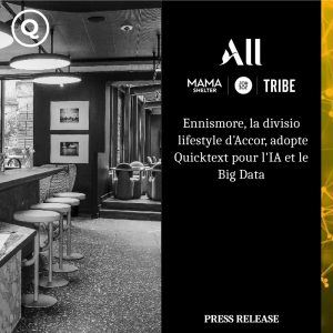 Ennismore, division lifestyle d’Accor, adopte Quinta, leader IA hôtellerie