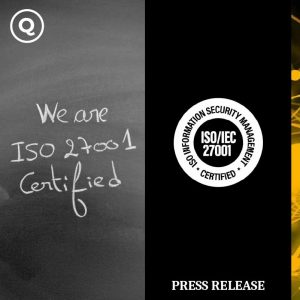 Quinta sets the gold standard in data security with ISO 27001 certification!