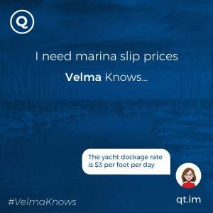  Marina information delivered by chatbot for hotels