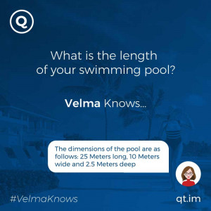  Hotel swimming pool information delivered by chatbot