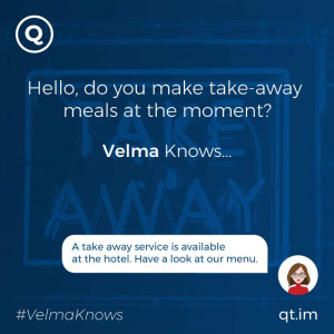  Hotel services information delivered by chatbot