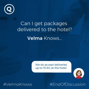  Information on receiving mail and packages given by AI chatbot