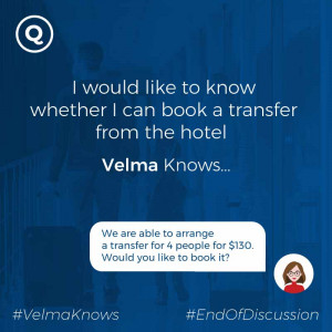  Information and reservations on transfers provided by AI chatbot