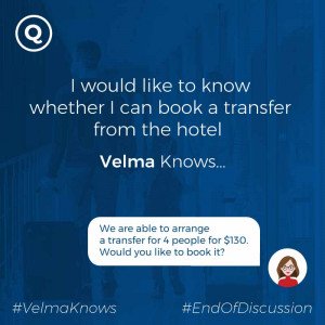  Information and reservations on transfers provided by AI chatbot