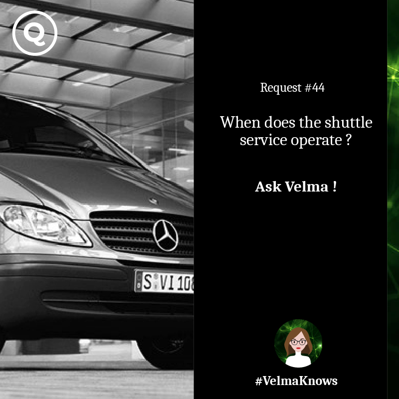  Shuttle information provided by AI chatbot for hotels