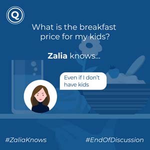  Información sobre el desayuno proporcionada por chatbot para hoteles