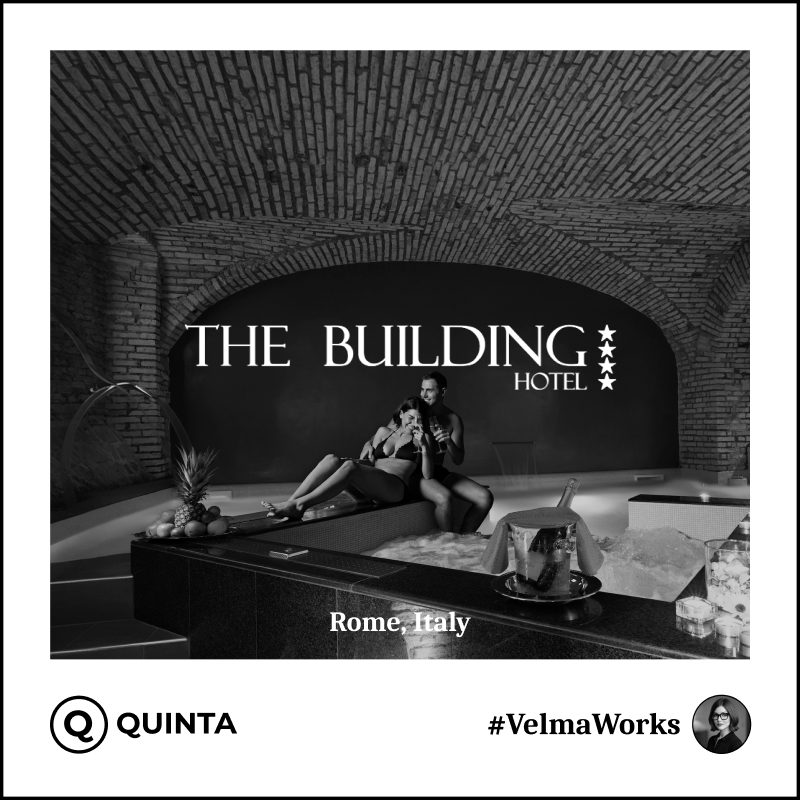 Quinta et Velma assistant IA au The Building Hotel, Rome