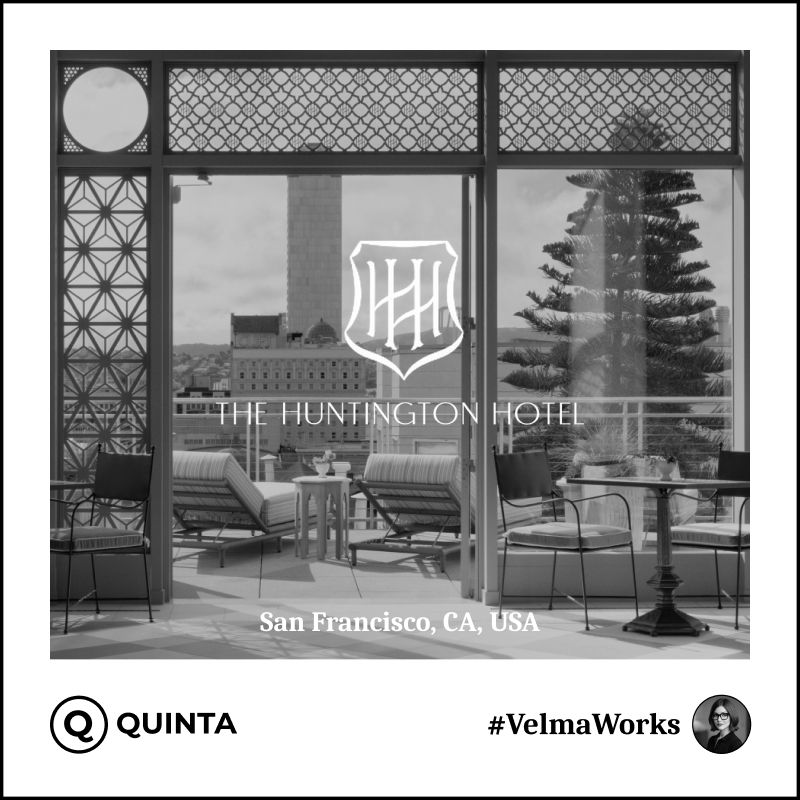 Quinta et Velma assistant IA hôtelier désormais déployés au The Huntington Hotel, San Francisco