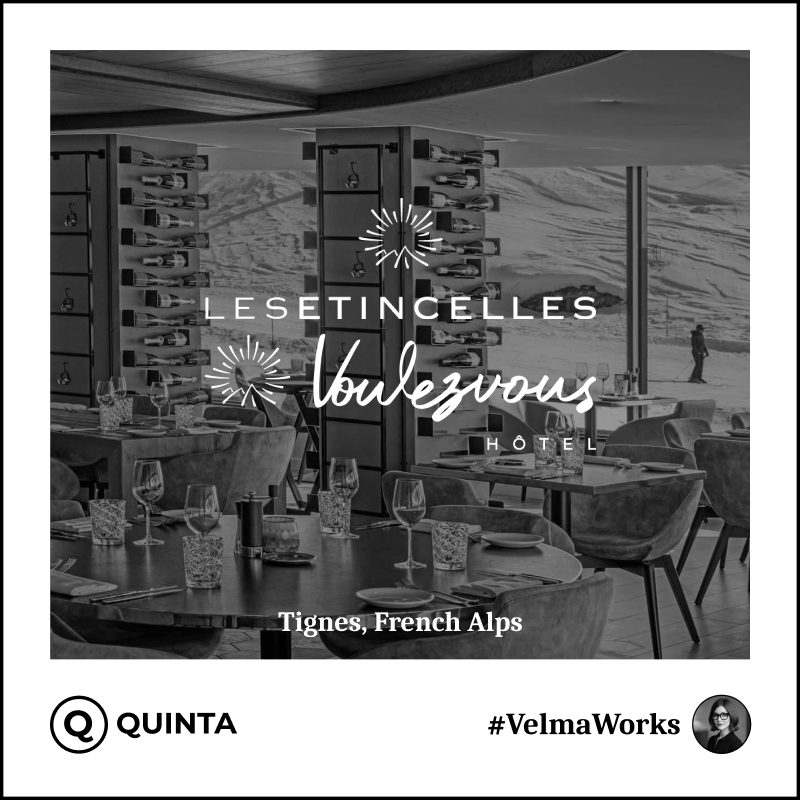 Quinta y Velma ya en marcha en el Hotel VoulezVous en Tignes le Lac, Francia
